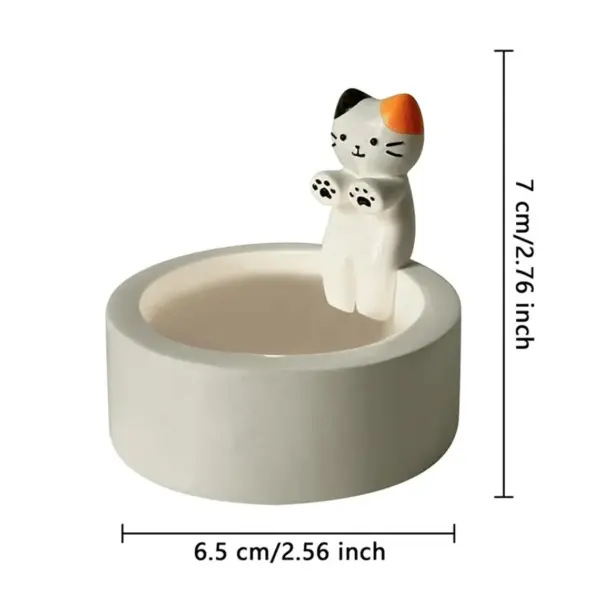 Cartoon Kitten Candle Holder Home Desktop Decorative